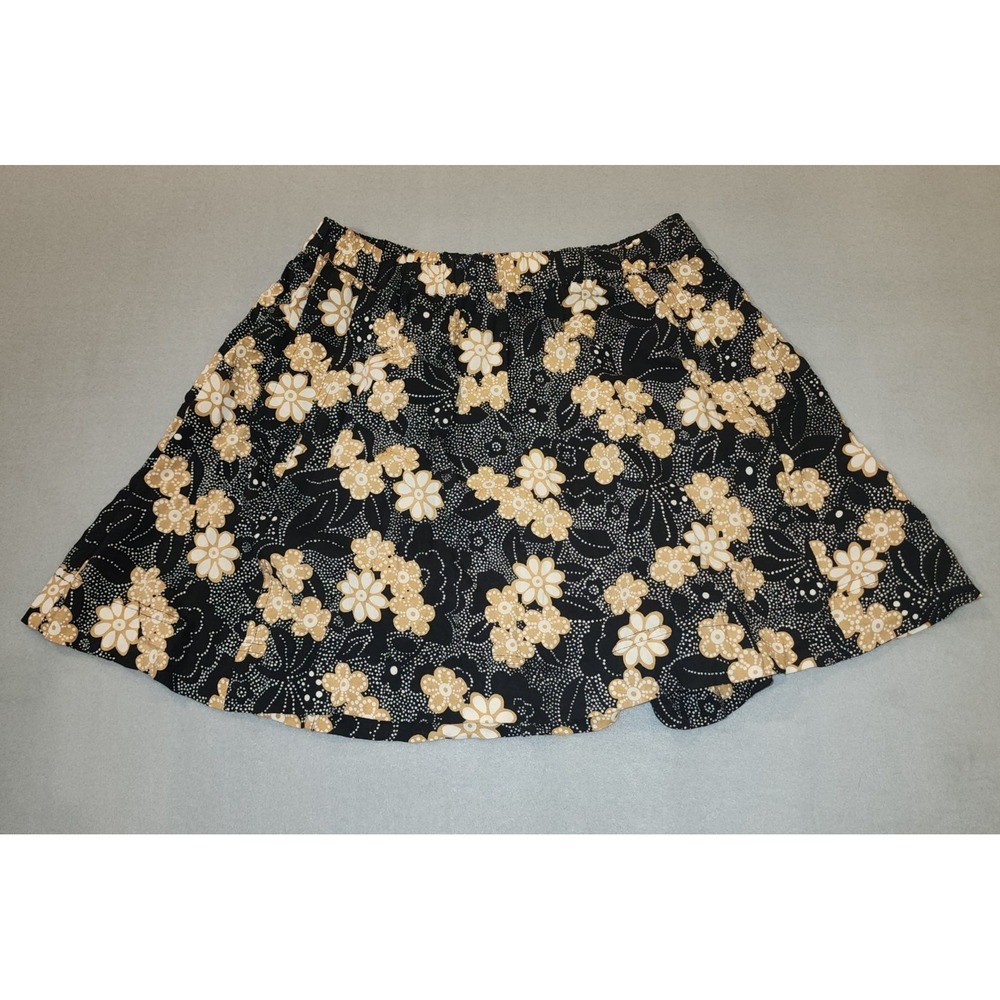 Wet Seal Y2K Floral Pleated Mini Skirt Women's Small Boho Fairycore